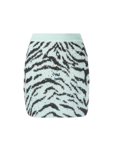 Zebra printed mini skirt-women ALESSANDRA RICH | FAB3118K37609018